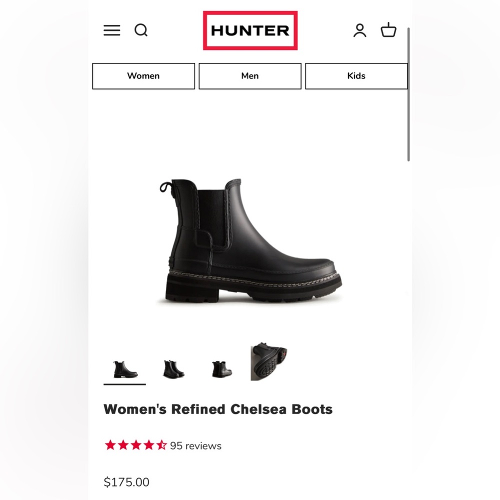 Hunter refined Chelsea boots
